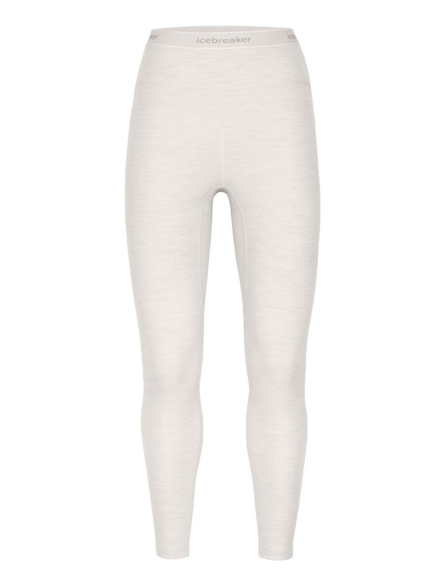 Base Layers Icebreaker 15.5 Merino Thermal Leggings Damskie Białe | PL 1077TCEV